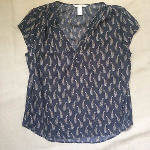 H&M Concious giraffe print top